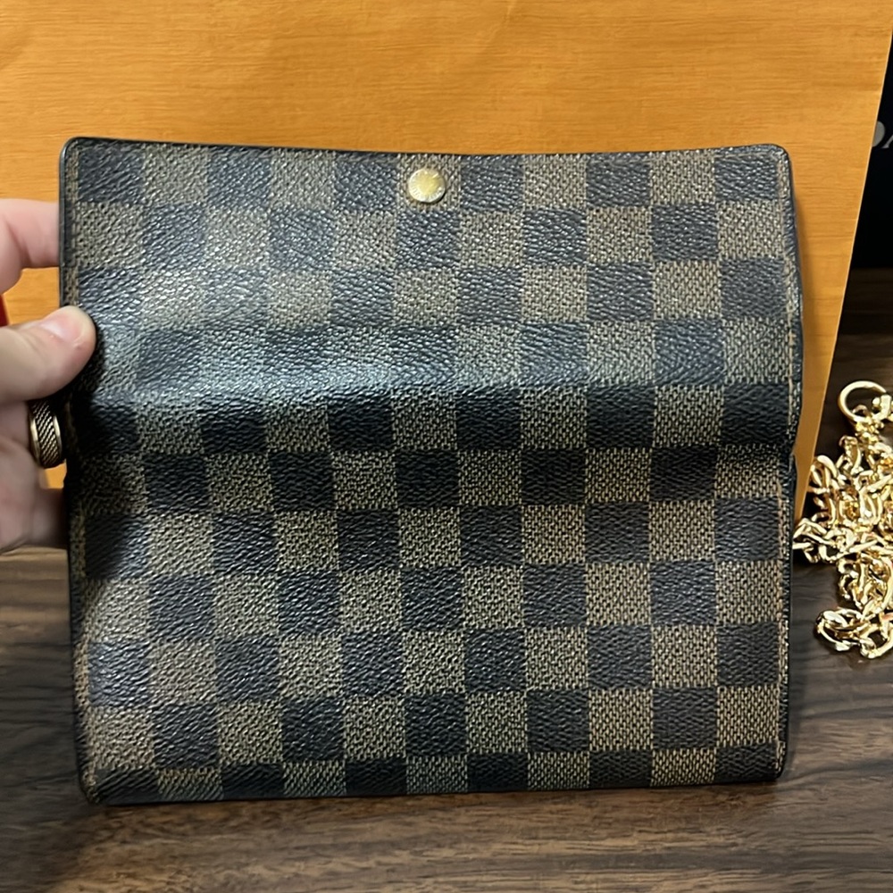 Louis Vuitton damier wallet w/unbranded chain - Picture 9 of 11